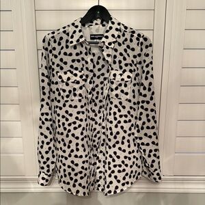 Karl Lagerfeld Monochrome Polka Dot Shirt